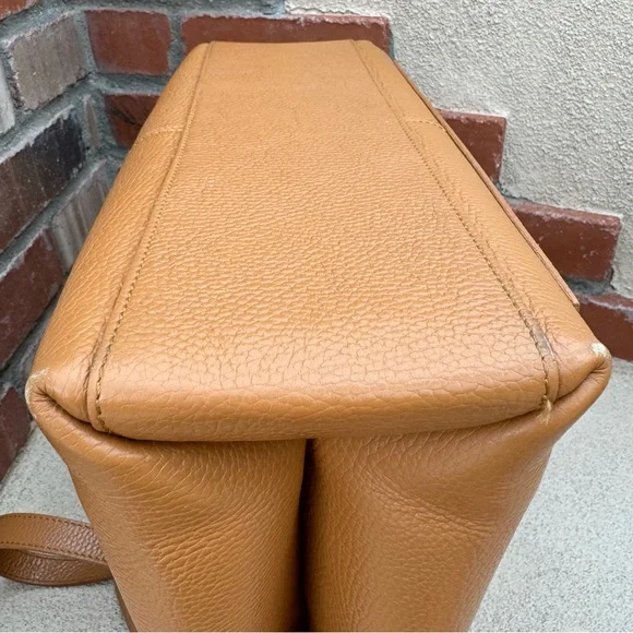 LE BORSE DI GIULIA 🇮🇹 Genuine Leather Made in Italy Large Tote Bag in Camel - Picture 13 of 14